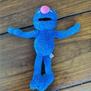 Vintage (2013) Sesame Street Grover Plush Toy - Blue with Pink Nose